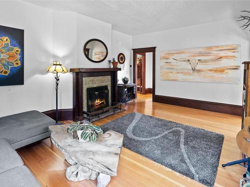 2675 Anderson Rd, Sooke, BC - Indoor Photo Showing Living Room With Fireplace