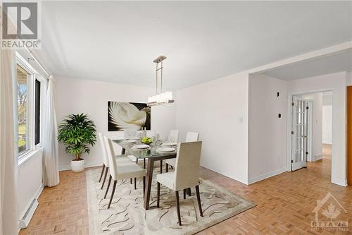 Virtually Staged. - 1154 Dartmouth Avenue, Ottawa, ON - Indoor Photo Showing Dining Room
