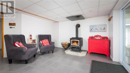 1100 Dorcas Bay Road, Northern Bruce Peninsula, ON - Indoor With Fireplace
