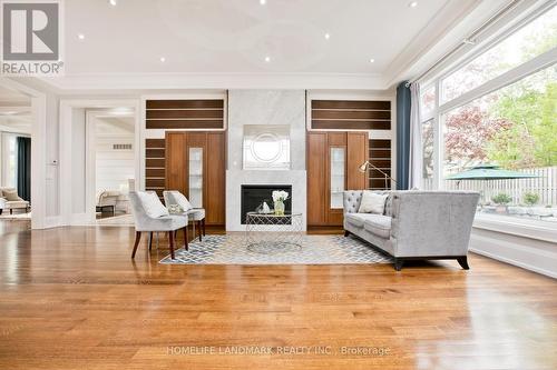 29 Alderdale Court, Toronto, ON - Indoor Photo Showing Living Room With Fireplace