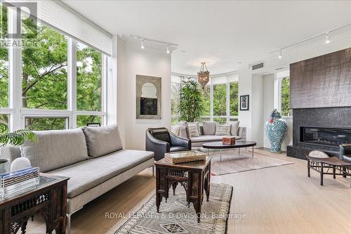 929 - 3600 Yonge Street, Toronto, ON - Indoor Photo Showing Living Room With Fireplace