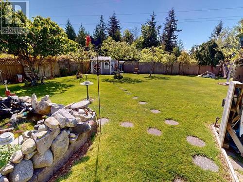 7204 Toba Street, Powell River, BC - Outdoor With Backyard