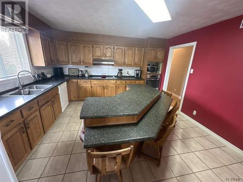 66 Third St, Kirkland Lake, ON - Indoor Photo Showing Kitchen With Double Sink
