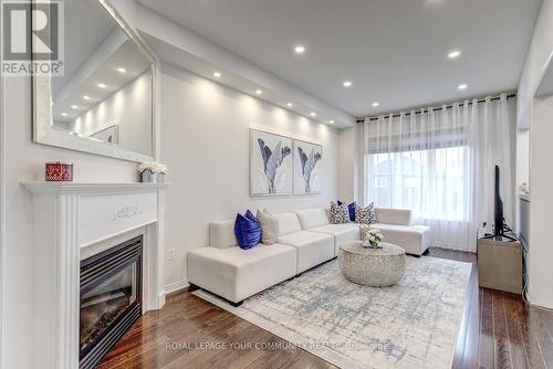 9 Big Hill Crescent, Vaughan, ON - Indoor Photo Showing Living Room With Fireplace