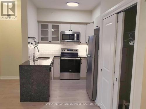 212 - 54 Koda Street, Barrie, ON - Indoor Photo Showing Kitchen With Double Sink