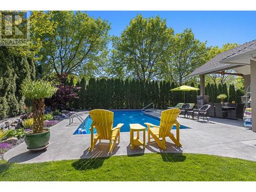 679 Quarry Avenue, Kelowna, BC - Outdoor With In Ground Pool With Backyard