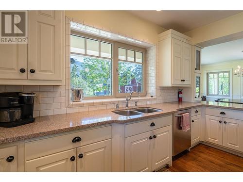 3185 Powerhouse Road, Armstrong, BC - Indoor Photo Showing Kitchen With Double Sink