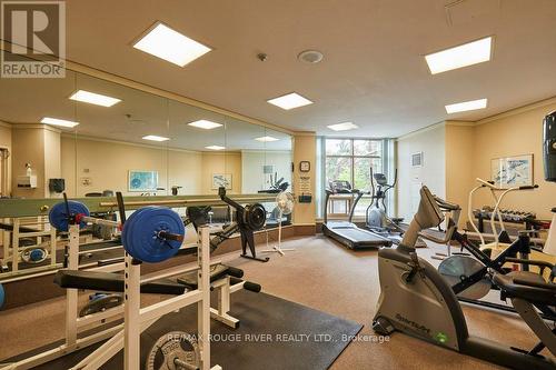 1111 - 712 Rossland Road E, Whitby, ON - Indoor Photo Showing Gym Room