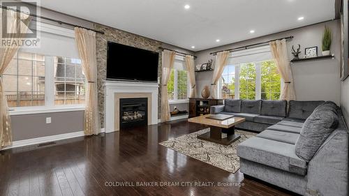 126 Learmont Avenue, Caledon, ON - Indoor Photo Showing Living Room With Fireplace