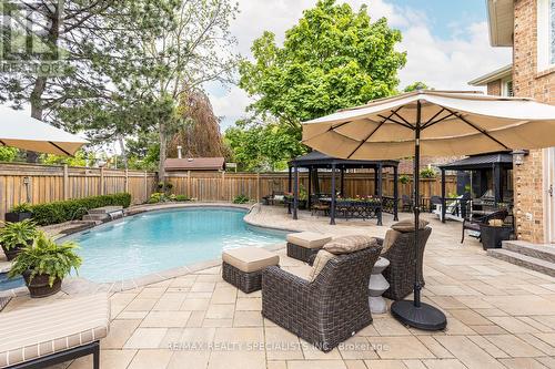 3220 Colebrook Court, Mississauga, ON - Outdoor With In Ground Pool With Deck Patio Veranda
