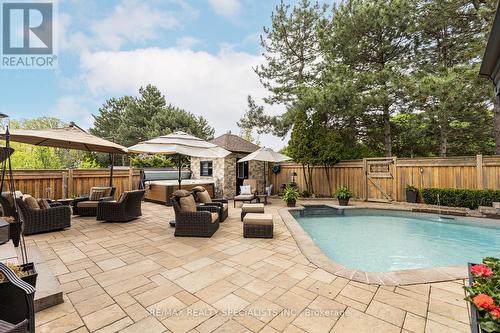 3220 Colebrook Court, Mississauga, ON - Outdoor With In Ground Pool With Deck Patio Veranda With Backyard