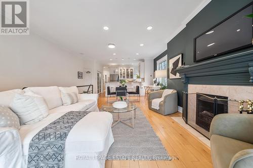 21 Fernwood Park Avenue, Toronto, ON - Indoor Photo Showing Living Room With Fireplace
