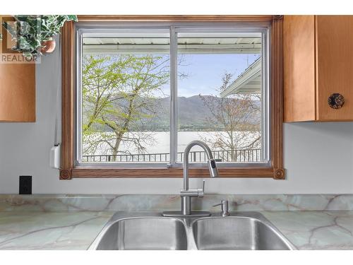 3726 Zinck Road, Scotch Creek, BC - Indoor Photo Showing Kitchen With Double Sink