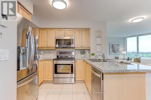 1106 - 15 Greenview Avenue, Toronto, ON - Indoor Photo Showing Kitchen With Double Sink