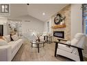 2037 Elkridge Drive, West Kelowna, BC  - Indoor Photo Showing Living Room With Fireplace 