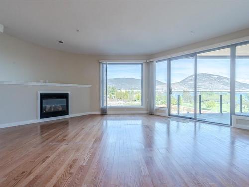 507-250 Marina Way, Penticton, BC - Indoor With Fireplace