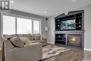 2706 Windsor Park Road, Regina, SK  - Indoor Photo Showing Living Room With Fireplace 