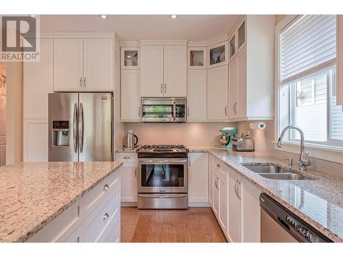 253 Kicking Horse Place, Vernon, BC - Indoor Photo Showing Kitchen With Double Sink With Upgraded Kitchen