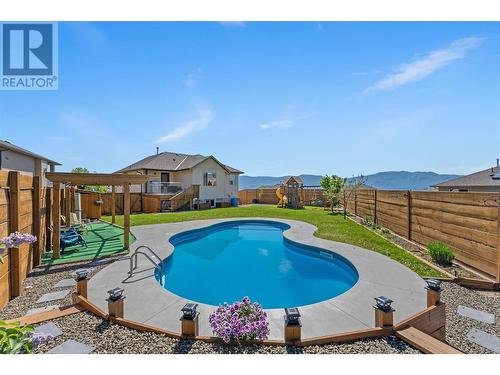 2570 Copper Ridge Way, West Kelowna, BC - Outdoor With In Ground Pool With Backyard