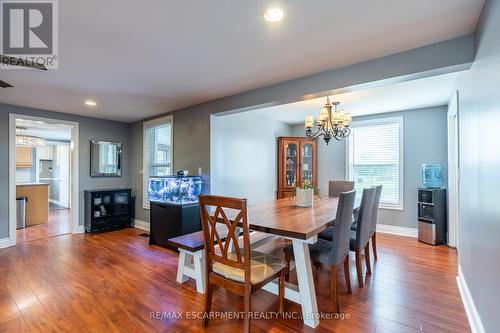 1739 Caistor Centre Road, West Lincoln, ON - Indoor Photo Showing Dining Room With Fireplace
