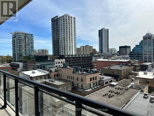 804 - 60 Charles Street, Kitchener, ON - Outdoor With Balcony With View