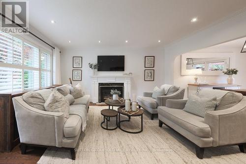 6 Fairmar Avenue, Toronto, ON - Indoor Photo Showing Living Room With Fireplace
