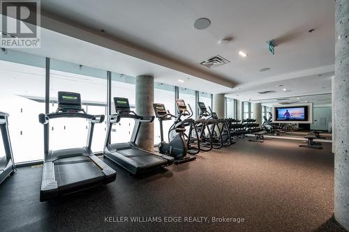 605 - 15 Wellington Street S, Kitchener, ON - Indoor Photo Showing Gym Room
