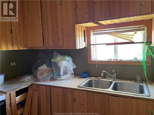 4088 Route 480, Acadieville, NB - Indoor Photo Showing Kitchen With Double Sink