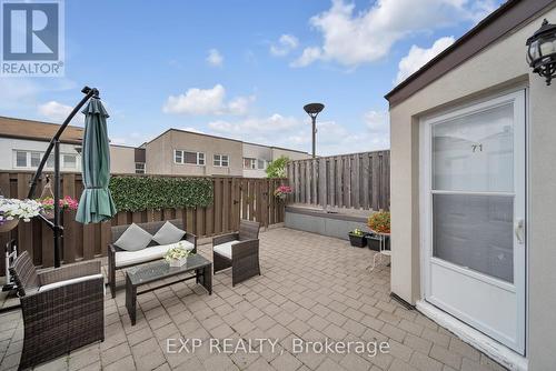 71 - 3050 Constitution Boulevard, Mississauga, ON - Outdoor With Deck Patio Veranda With Exterior