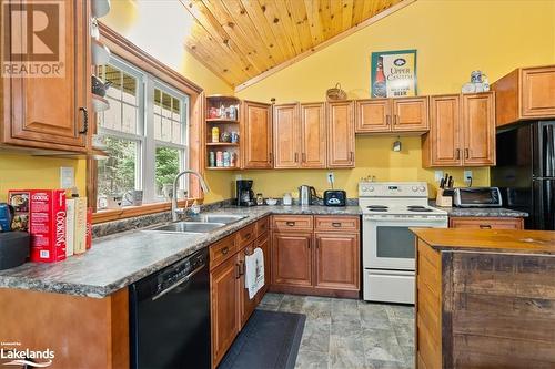 1112 Bushwolf Lake Road, Haliburton, ON - Indoor Photo Showing Kitchen With Double Sink