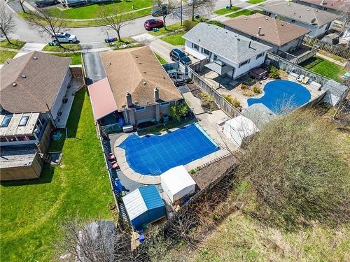 Aerial View Of Back Exterior - 5831 Hennepin Crescent, Niagara Falls, ON - Outdoor With In Ground Pool With View