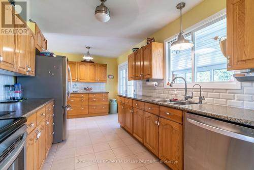 3461 Highway 7 Road, Kawartha Lakes, ON - Indoor Photo Showing Kitchen With Double Sink