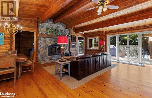 215 Crane Lake Water, The Archipelago, ON -  With Fireplace