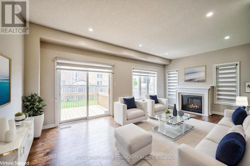 1094 Agram Drive, Oakville, ON - Indoor Photo Showing Living Room With Fireplace