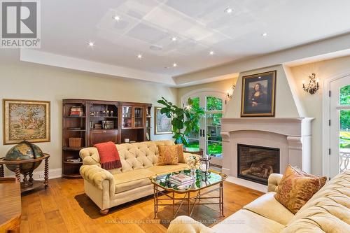 2050 Dickson Road, Mississauga, ON - Indoor Photo Showing Living Room With Fireplace