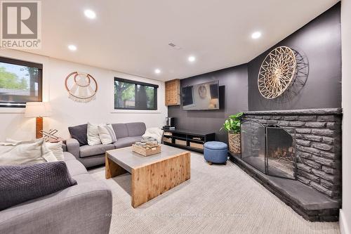 218 Vance Drive, Oakville, ON - Indoor Photo Showing Living Room With Fireplace