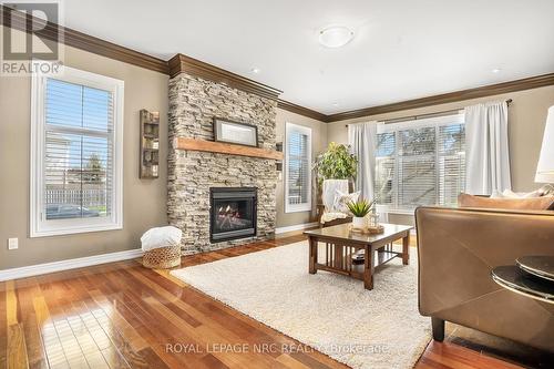 2 Briarwood Drive, St. Catharines, ON - Indoor Photo Showing Living Room With Fireplace