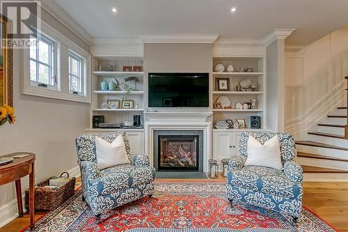 140 John Street, Oakville, ON - Indoor Photo Showing Living Room With Fireplace