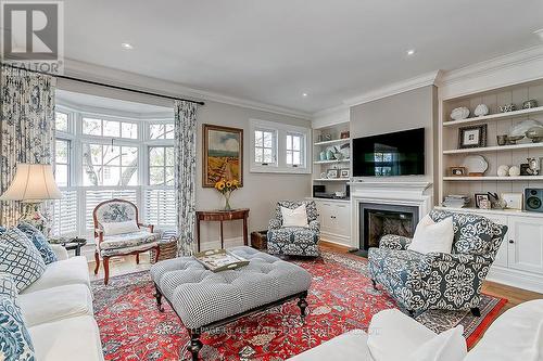 140 John Street, Oakville, ON - Indoor Photo Showing Living Room With Fireplace