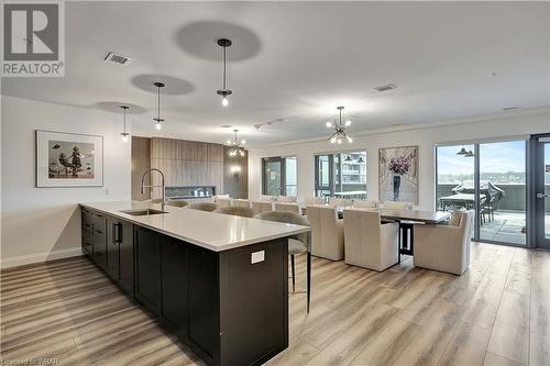 50 Grand Avenue S Unit# 1909, Cambridge, ON - Indoor Photo Showing Kitchen With Upgraded Kitchen