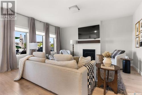 3644 Gee Crescent, Regina, SK - Indoor Photo Showing Living Room With Fireplace