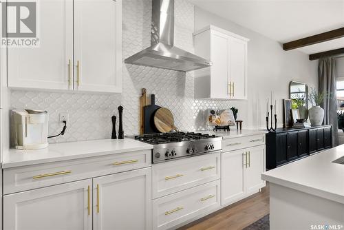 3644 Gee Crescent, Regina, SK - Indoor Photo Showing Kitchen With Upgraded Kitchen