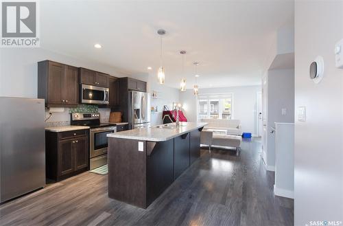 63 Brigham Road, Moose Jaw, SK - Indoor Photo Showing Kitchen With Upgraded Kitchen