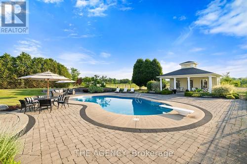 11863 Niagara River Parkway, Niagara Falls, ON - Outdoor With In Ground Pool With Deck Patio Veranda With Backyard