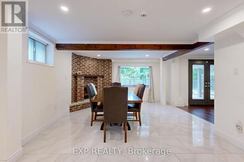 14 Wadsworth Circle, Brampton, ON - Indoor Photo Showing Dining Room With Fireplace