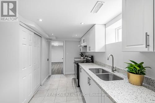 27 Snaresbrook Drive, Toronto, ON - Indoor Photo Showing Kitchen With Double Sink