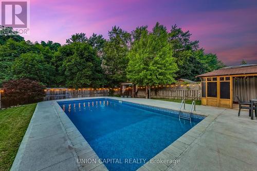 3237 Chokecherry Crescent, Mississauga, ON - Outdoor With In Ground Pool With Backyard