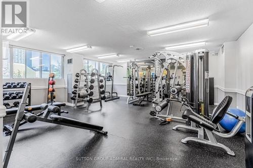 908 - 3700 Kaneff Crescent, Mississauga, ON - Indoor Photo Showing Gym Room