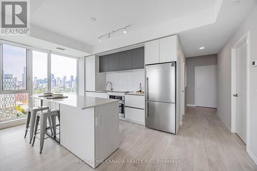 2105 - 225 Sumach Street, Toronto, ON - Indoor Photo Showing Kitchen With Stainless Steel Kitchen