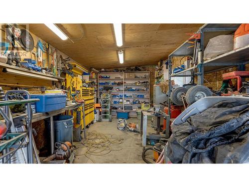 Work Shop - 6049 Old Kamloops Road, Vernon, BC - Indoor Photo Showing Garage